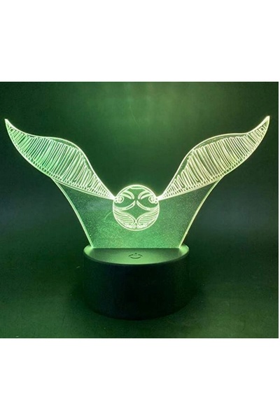 NO BRAND LAMPĂ LED 3D HARRY POTTER – LUMÂNARE DE AUR, 16 CULORI + TELECOMANDĂ