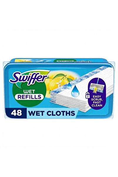 NO BRAND Swiffer – Cartușe de schimb umede pentru mop, cu aromă de lămâie, 48...