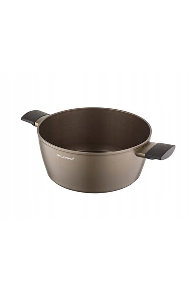 NO BRAND Florina Cava 20cm 2.1L Oală din aluminiu cu capac, auriu, pentru ind...