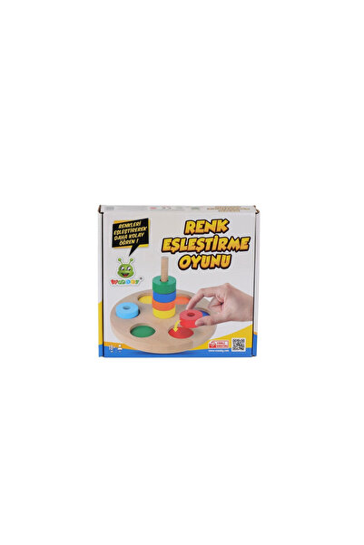 SORA GROUP Kr136 Woodoy Colorful Ring Matching Game