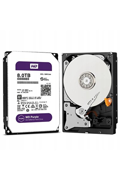 WESTERN DIGITAL HDD WD Purple 3,5 8TB sATA III 128MB Monitorizare CCTV