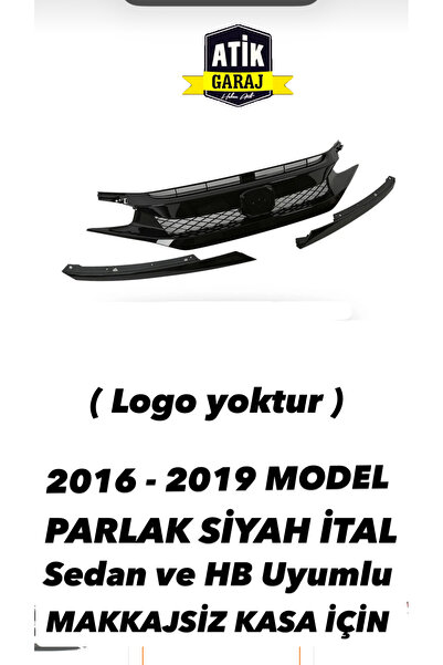 ATİK GARAJ HONDA FC5 TYPER PANJUR PARLAK SİYAH İTAL