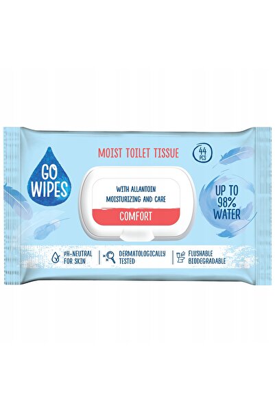 GoWipes Șervețele umede parfumate cu capac rabatabil și clemă 16x44 buc.