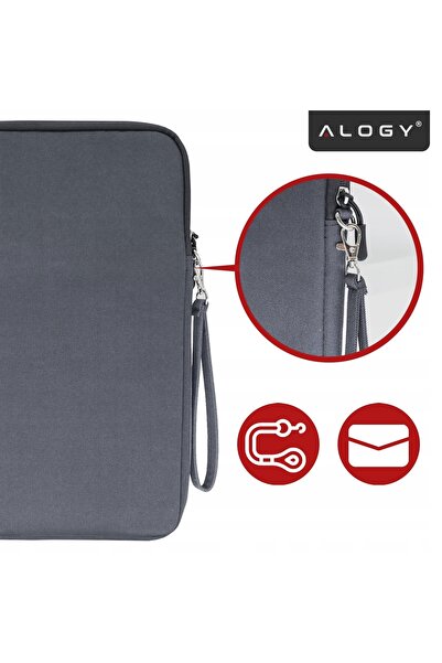 NO BRAND Husă universală pentru tabletă/laptop de 12-13 inch, cu șnur și buzunar