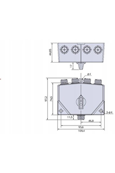 NO BRAND Comutator de antenă cu 4 căi Daiwa CS-401, Conectori SO-239, 0-500MH...