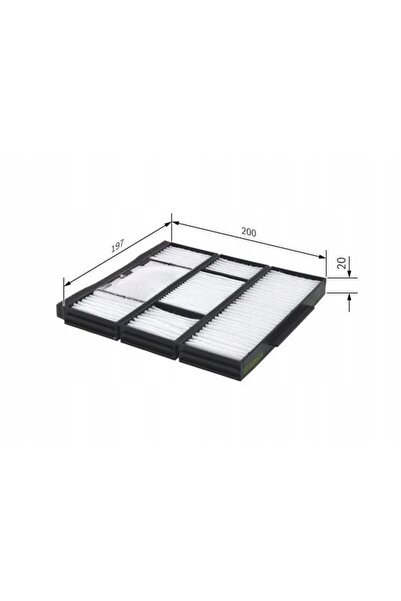 Bosch 1 987 432 155 Filtru, ventilație compartiment pasageri 1987432155