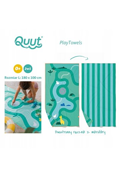 NO BRAND QUUT Prosop de plajă dublu PlayTowels L (180 x 100 cm) Safari 174707