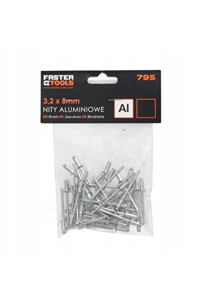 NO BRAND FASTER TOOLS nity 3,2x8,00mm kpl. 50 buc. 25 op