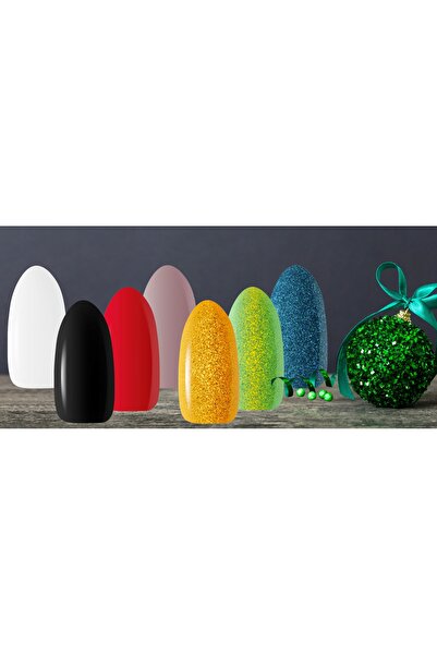 NO BRAND Set cadou pentru unghii: 7 lacuri hibride CLARESA, lampă și accesorii