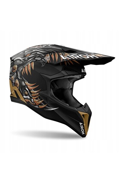 NO BRAND Casca Airoh Wraaap Cyborg Matt [Mărimea M]