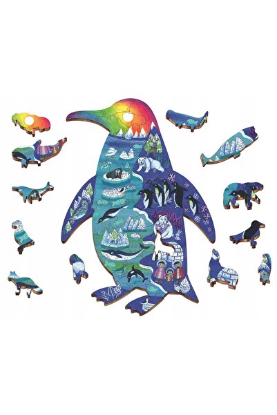 NO BRAND LUDATTICA: Puzzle-uri de contur din lemn - Animale polare 21696
