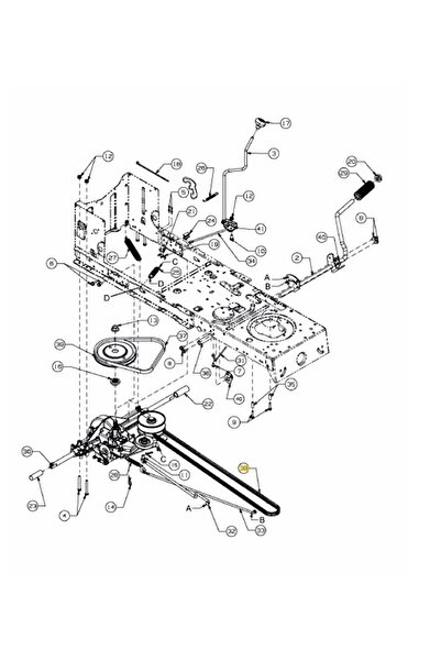 Mtd CUREA DE TRANSMISIE TRACTOR 754-04249, 754-04249A