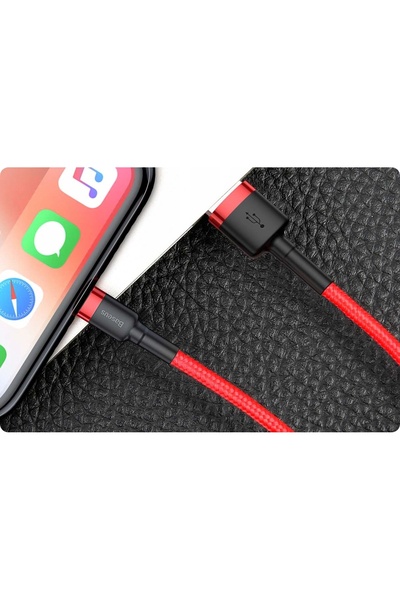 NO BRAND Cablu Baseus Cafule, cablu durabil din nailon, cablu USB / Lightning...