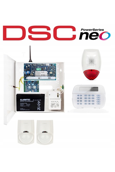 DSC KIT SISTEM DE ALARMĂ GSM LTE CU 2 SENZORI DE PRESENȚĂ BOSCH PENTRU CASĂ, ...