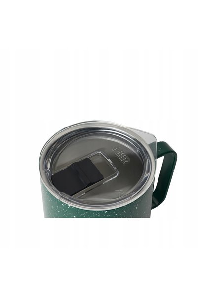 NO BRAND MiiR Cană termică de camping cu capac Camp Cup 350 ml, verde cu pete