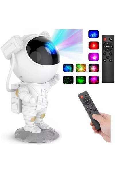 NO BRAND PROIECTOR DE STELE ASTRONAUT PROIECTOR LED LAMPĂ DE NOAPTE PENTRU CO...