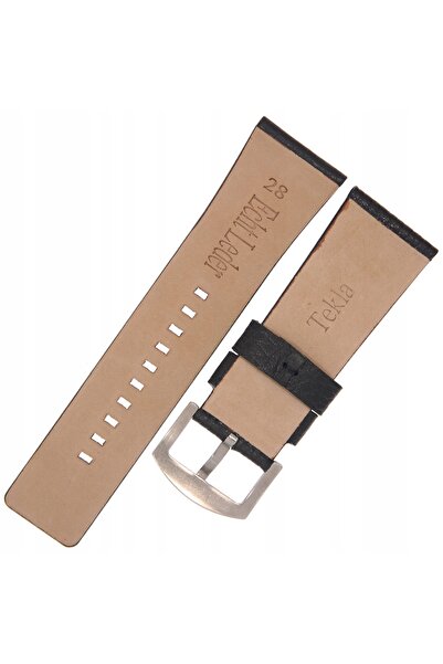 NO BRAND TEKLA TX1 - Bizon - 28mm - NEGRU - Curea de ceas din piele
