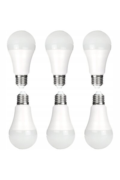 NO BRAND 6 becuri LED economice E27, 15 W, 1200 lm, 4000 K, culoare albă neutră