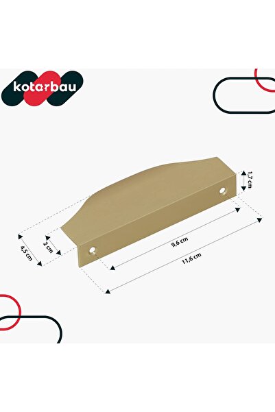 NO BRAND SET 6X MÂNERE DE BUITRĂRIE AURIU MAT PENTRU MUEBILĂ, DULAPURI, SERTA...