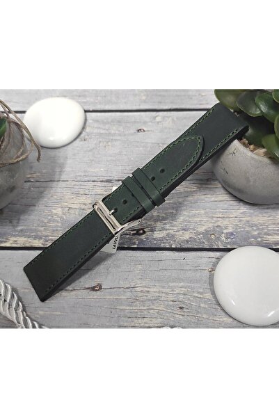 NO BRAND LAVVU Slim LSZUG22 - 22mm - Verde - Curea de ceas din piele