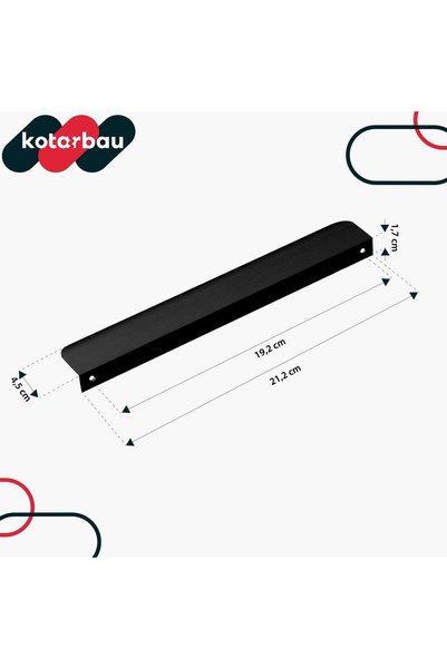 NO BRAND Mâner de tragere pentru mobilier, tip bordură, modern, din aluminiu,...