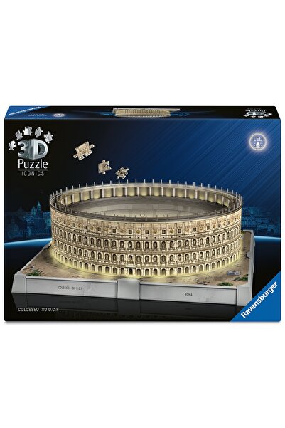 RAVENSBURGER Puzzle 3D ICONICS Iconics: Colosseum (Ediția de Noapte) LED