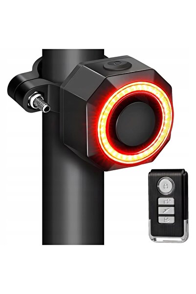 Interlook ALARMA FĂRĂ FIR PENTRU BICICLETĂ 110DB + LUMINĂ LED CU TELECOMANDĂ,...
