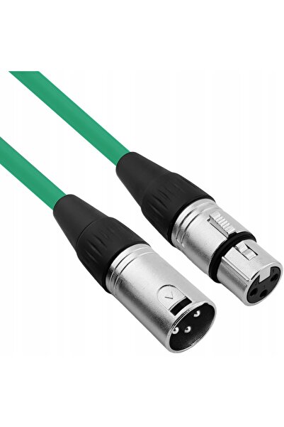 NO BRAND Cablu microfon XLR XLR 6 m 0,23mm verde Red's music mc0160-gr
