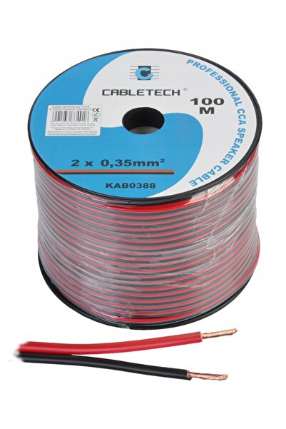 Cabletech Cablu difuzor 2x0,35mm 100m (1461b)