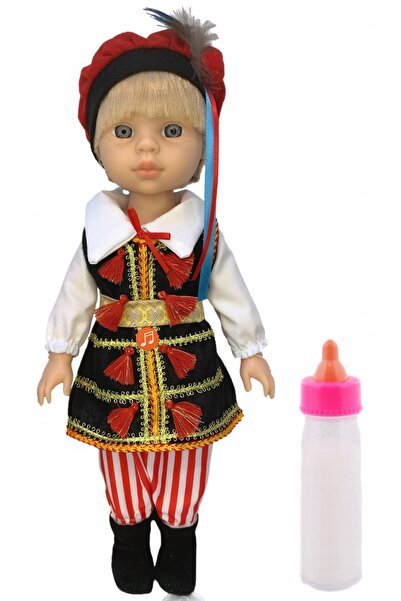 adar Păpușă Krakowiak de 35cm cu sunet, băiat în costum popular, cântă 35cm