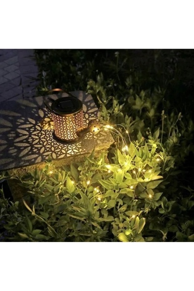 NO BRAND Lampă solară de grădină LED KONEWKA Ghirlandă XXL cu senzor de mișcare