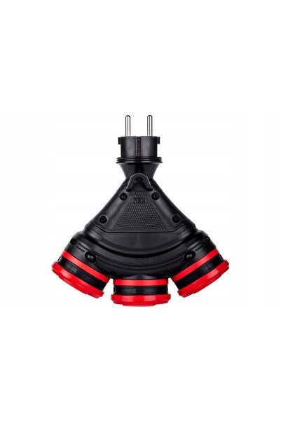 NO BRAND Adaptor cu 3 prize 2P+T 16A 250V IP54 Schmith
