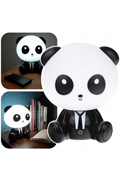NO BRAND Lampa de noptieră pentru copii „Ursulețul Panda” cu LED