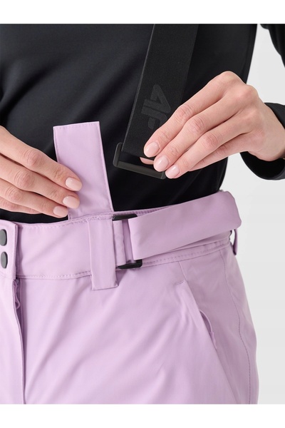 4F Pantaloni de schi pentru femei cu membrană FTRF0754 mov deschis 52S XXL