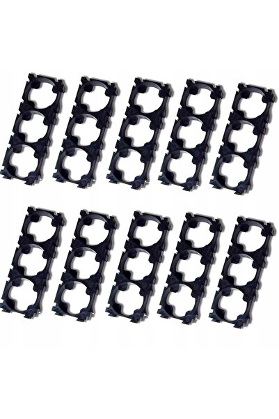 NO BRAND 100 x Suport pentru 3 baterii 18650 (3 în 1)