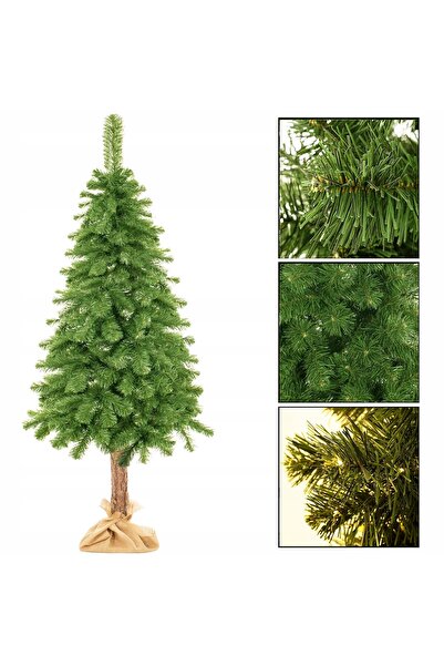 NO BRAND BRAD ARTIFICIAL PE TRUNCHI DE PIN, 160 cm, DES, MARE, cu aspect natu...