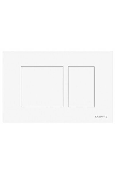 NO BRAND SCHWAB BUTON DE FLUSH CU APĂSARE CERES ALB BIDIRECȚIONAL P67-0130-0250