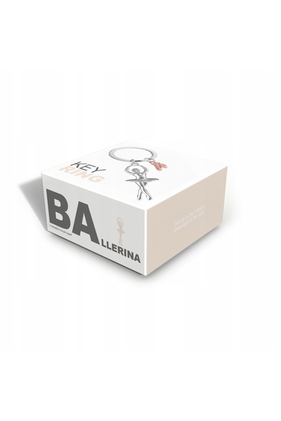 NO BRAND Breloc pentru chei și poșetă Metalmorphose – balerină
