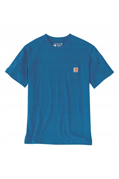 Carhartt Tricou bărbătesc Heavyweight K87 H72 Albastru marin melanj XS