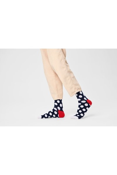 NO BRAND Șosete Happy Socks unisex - bleumarin / cu buline 41-46
