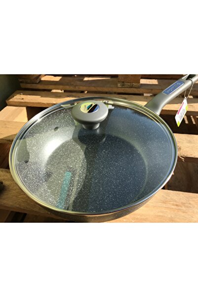 NO BRAND TIGAIE DIN GRANIT CU CAPAC DE STICLĂ, COMPATIBILĂ CU INDUCȚIA, ADÂNC...
