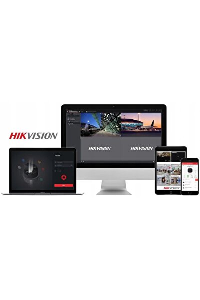 NO BRAND Set de monitorizare Hikvision 4MPx PoE pentru exterior, cu microfon ...