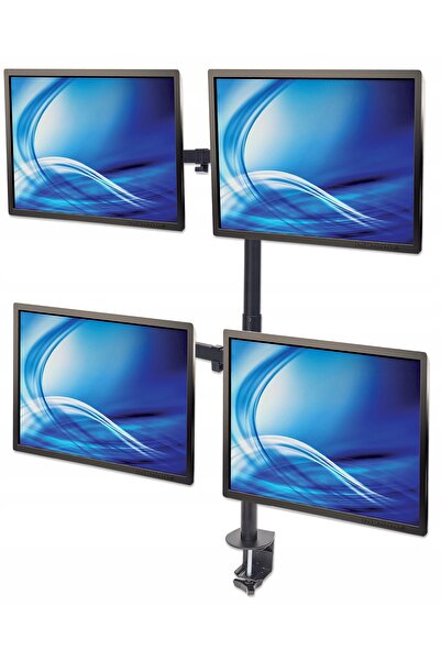 NO BRAND Suport de birou Manhattan 13 "-32" 4x8kg, 4 monitoare