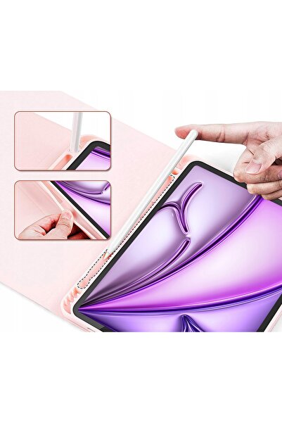 NO BRAND HUSĂ TASTATURĂ ROZ PENTRU APPLE IPAD AIR 6 11'' 2024 A2899 A2900 A2902