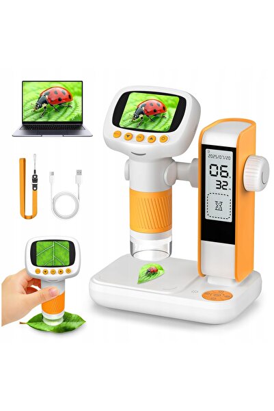 NO BRAND Microscop educațional digital pentru copii, kit științific portabil