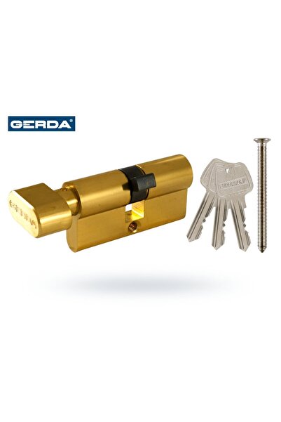 gerda Butuc de ușă cu buton pentru broască WKE1 35G/30mm alamă