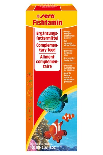 SERA FISHTAMIN vitamine suplimentare pentru pești 100 ml