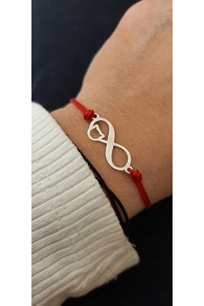 NO BRAND Brățară din argint tip șnur KOTEK infinity 925