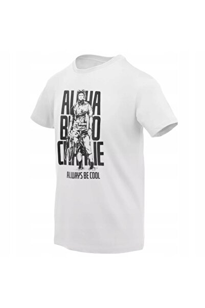NO BRAND Tricou imprimat bărbați bumbac Helikon T-shirtScud ABC - Alb M