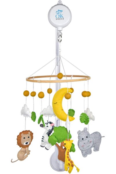 Arabest Baby Crib Mobile,Music Box Player,Crib Arm Holder,Hanging Carousel wi...